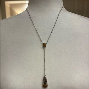 Brighton Contempo Pendant Y Necklace, and Reversible to gold or black pendant